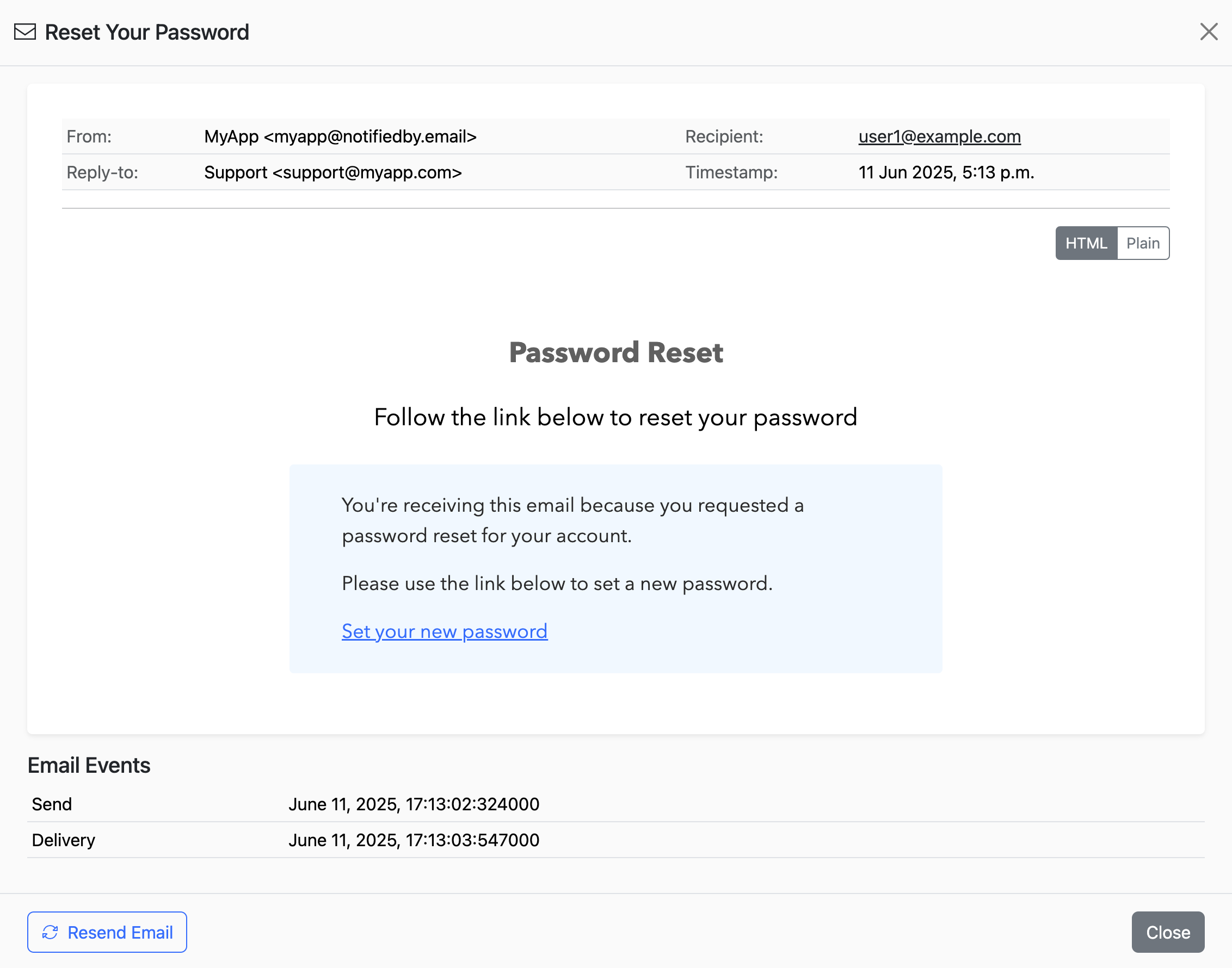 Resend email workflow illustration